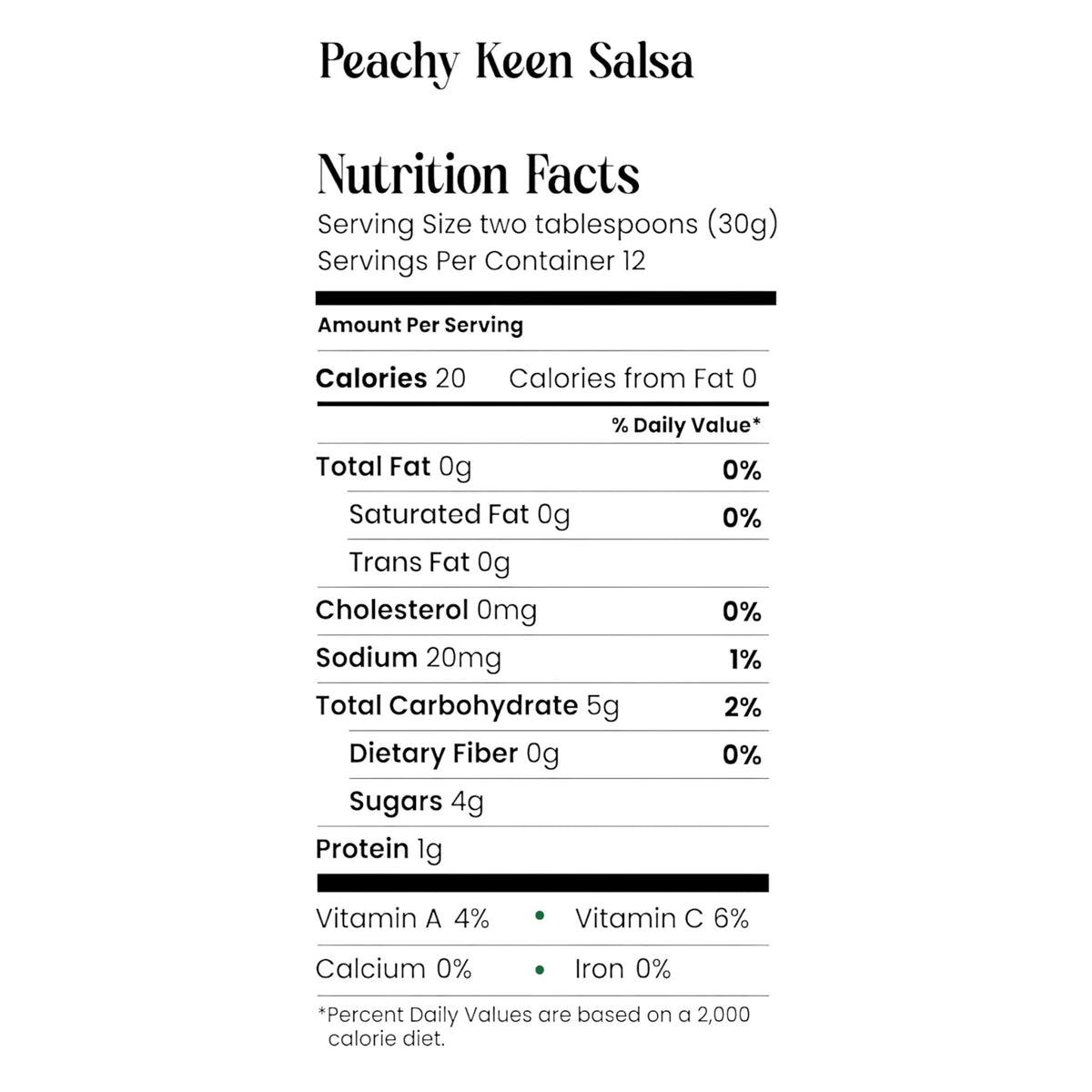 Peachy Keen Salsa - LoSo